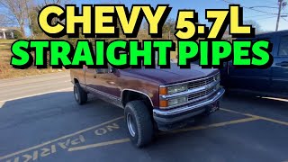 1996 Chevy Silverado 5.7L 1500 EXHAUST w/ STRAIGHT PIPES!