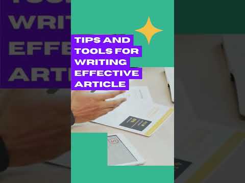 Publishing Research Articles Tips and Tools for Effectively Writing Research Articles Publications