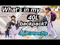 What's in my 40L Backpack for a Multi-Season Flexible Trip?