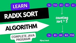 Radix sort in data structure | Easiest explanation with Java program | sorting algorithms #sorting