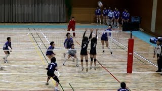 【大阪高校女子バレー】大阪国際滝井vs履正社 新人大会 準決勝 第1セット 2019.2.3 Osaka Japan high school women volleyball