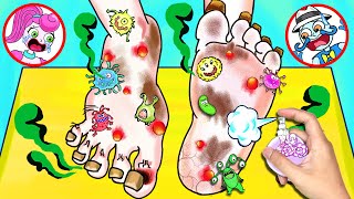 Help Mommy Long Legs eliminate foot odor - Stop Motion Paper | Yul Channel #44