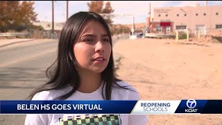 COVID-19 outbreak forces Belen high school students to dust off their laptops for class