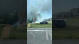 Car on fire
