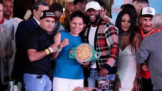 MEXICAN CHAMPS PAST & PRESENT SHOW MAYWEATHER LOVE & RESPECT! MOB HIM FOR PHOTOS AT WBC CONVENTION