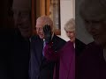 king and queen say farewell to emir of qatar at buckingham palace