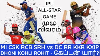 IPL ALL STAR MATCH 2020 TAMIL|IPL ALL TEAM STARTING 11|CSK,MI,RCB,SRHvsKKR,RR,KXIP,DC|IPL NEWS TAMIL