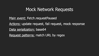 Chrome Developer Tools Protocol: mocking network requests