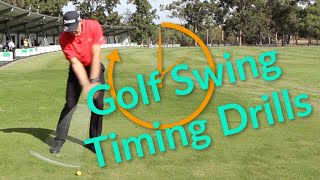 Golf swing timing drills