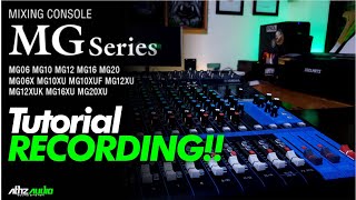 Cara Merekam menggunakan Audio Mixing Console USB Yamaha MG16XU / MG series / mixer audio