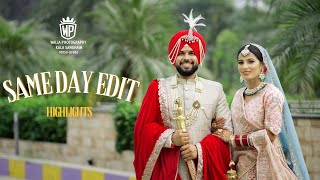 SAME DAY PLAY WEDDING FILM 2024| JOT WEDS SHUBHNEET| WALIA PHOTOGRAPHY KALA SANGHIAN