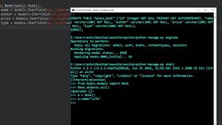 143 Django tutorial 9 Adding Data to the Database Tables