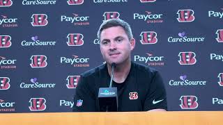 Zac Taylor with a ringing endorsement of Bengals D, led by Vonn Bell