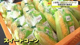 大盛況！佐賀空港でスイートコーン販売会 佐賀の特産品をもっと広めよう【佐賀県】 (22/06/18 13:47)