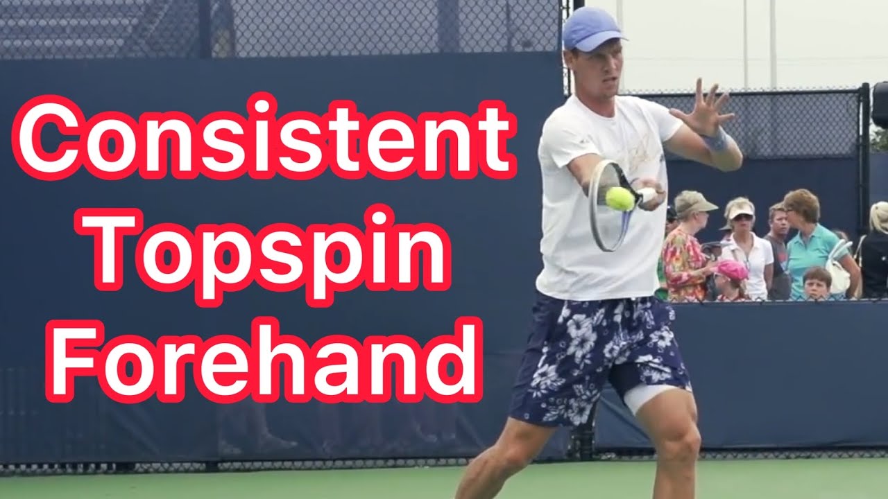 How To Hit A More Consistent Topspin Forehand (Pro Tennis Technique ...