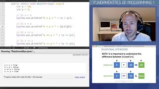 Relational Operators and Boolean Expressions in Java