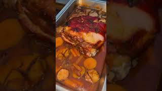 Slow cooked oven Pork picnic shoulder roast