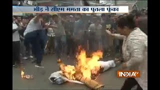 Darjeeling Unrest: Public burn effigy of CM Mamta Banerjee over demand for Gorkhaland