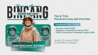 Bincang-bincang Minergi - Beasiswa Short Course