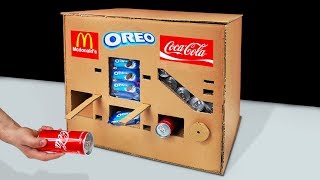 DIY How to Make OREO McDonald's and Coca Cola Vending Machine