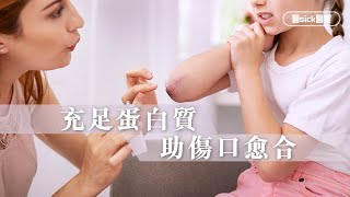 充足蛋白質 助傷口愈合