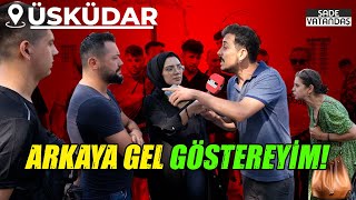AKP'li Gurbetçi Muhabiri Dövmekle Tehdit Etti! Yine Madara Oldu! Üsküdar Sokak Röportajları