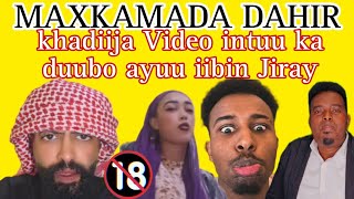 Subxanallah: Marwo khadiija Video intuu ka duubo ayuu iibin Jiray Ninkeeda Maxamed( Aabe daahir)