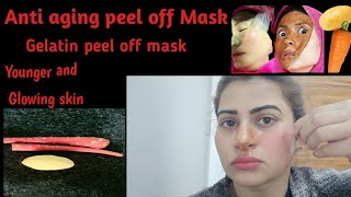 Gelatin peel off face mask,anti aging mask