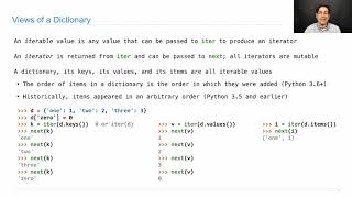 Dictionary Iteration