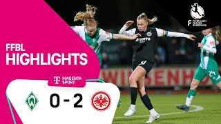 SV Werder Bremen - Eintracht Frankfurt | Highlights FLYERALARM Frauen-Bundesliga 22/23