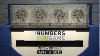 Midday Numbers Game Drawing: Wednesday, April 8, 2015