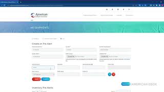 How to Create Pre-Alert Shipments | American eBox