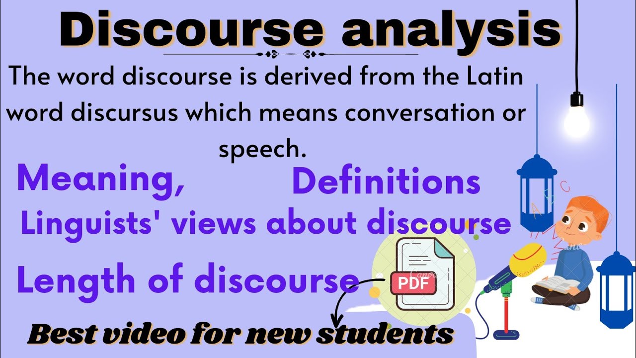 Discourse In Linguistics|discourse Analysis| - YouTube