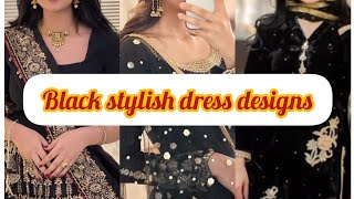 latest black color suit ideas||Trendy black dress||stylish black dress design