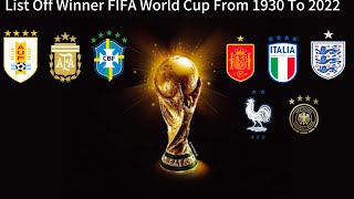 FIFA World Cup Winner From 1930 To 2022 #football #fifaworldcup