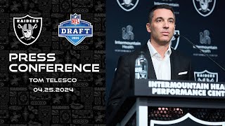 Tom Telesco Presser - Day 1 Recap | 2024 NFL Draft | Raiders