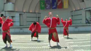 第二回izanai総踊り祭り　錦よさ来い連　蛍　天地の大光　山口県.mpg