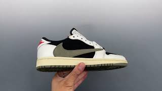 Travis Scott x Air Jordan 1 Retro Low OG SP Olive 橄欖綠 TS 倒鉤低筒 純原頂配版本 DZ4137-106 莆田鞋貨源 微信dt8562