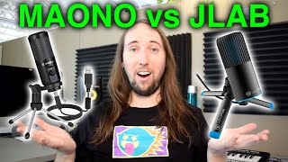 MAONO AU-PM461TR vs JLab Talk Go USB Condenser Microphone Comparison and Review 2021