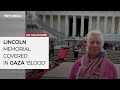 Anti-war activists cover Lincoln Memorial in ‘blood’