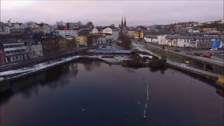 Dronetur inn Hjellevannet i Skien