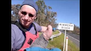 Kayaking The Wimmera River Near Quantong Bridge near Horsham Victoria