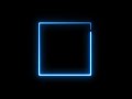 glowing frame black screen neon light border frame template video background