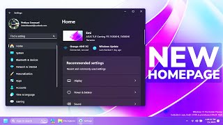 How to Enable New Settings Homepage in Windows 11 23493