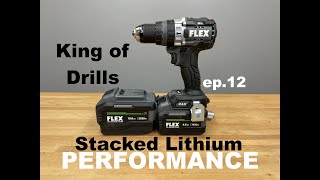 Flex 24v Turbo Hammer drill with stacked lithium review | fx1271T | best drill ep.12 | 10 ah stacked