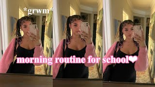 school morning routine || chit chat grwm