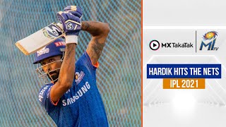 Hardik Pandya's net session | हार्दिक का नेट सेशन | IPL 2021