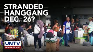 Mga pasahero biyaheng Panay Island, stranded sa bus terminal sa Marikina