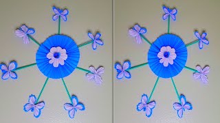 paper fans wall hanging decoration /በጣም ቀላል ይሞክሩት/