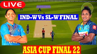 🔴Live India Women vs Sri Lanka Women | IND-W vs SL-W Live Cricket Scores | SLW VS INDW Final Live